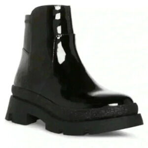 NEW! Steve Madden Kids' Trap Boot in Black Patent Boot